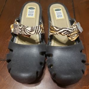 COPY - Dr Scholl's animal printed wedged sandals